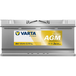 Akumuliatorius 12V 105Ah 950A A4 VARTA Dynamic AGM 605901095