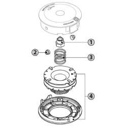 Žoliapjovės galvutė „Tap&Go“ žoliapjovės galvutė EL130 EASYLoad Neutral 130 mm 50709103