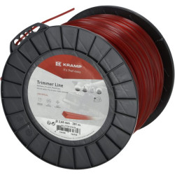 Žoliapjovės valas Ø 2,65 mm, 281 m, kvadratinis, raudonas, Kramp NL27281SKR