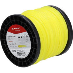 Žoliapjovės valas Ø 3,3 mm 46 m apvalus geltonas Kramp NL3346RKR