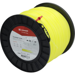 Žoliapjovės valas Ø 3,3 mm, 232 m, apvalus, geltonas, Kramp NL33232RKR