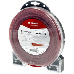 Žoliapjovės valas Ø 3,3 mm, 36 m, kvadratinis, raudonas, Kramp NL3336SKR