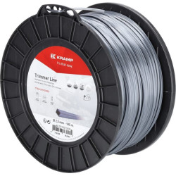 Žoliapjovės valas Ø 2,5 mm, 185 m, kvadratinis, titano Power, pilkas, Kramp NL25185TSKR