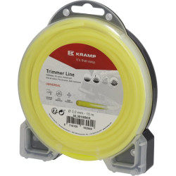 Žoliapjovės valas Ø 3 mm, 15 m, apvalus, geltonas, Kramp NL3015RKR