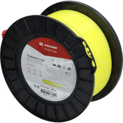 Žoliapjovės valas Ø 2,4 mm 180 m apvalus geltonas Kramp NL24180RKR