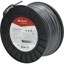 Žoliapjovės valas Ø 4 mm, 72 m, kvadratinis, titano Power, pilkas, Kramp NL4072TSKR