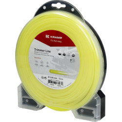Žoliapjovės valas Ø 2,65 mm 72 m apvalus geltonas Kramp NL2772RKR