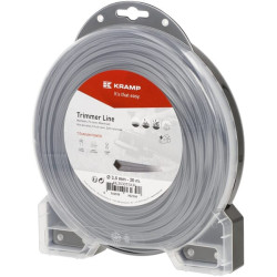 Žoliapjovės valas Ø 4 mm, 23 m, kvadratinis, titano Power, pilkas, Kramp NL4023TSKR