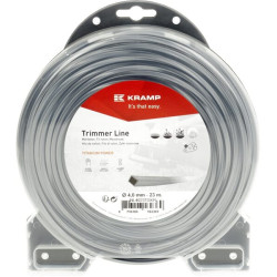 Žoliapjovės valas Ø 4 mm, 23 m, kvadratinis, titano Power, pilkas, Kramp NL4023TSKR