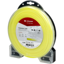 Žoliapjovės valas Ø 2,4 mm 45 m apvalus geltonas Kramp NL2445RKR