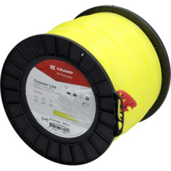 Žoliapjovės valas Ø 2,4 mm 439 m apvalus geltonas Kramp NL24439RKR
