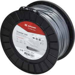 Žoliapjovės valas Ø 3 mm, 129 m, kvadratinis, titano Power, pilkas, Kramp NL30129TSKR