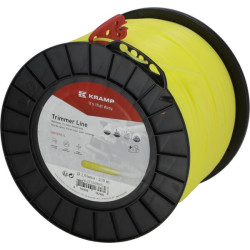 Žoliapjovės valas Ø 2,65 mm, 358 m, apvalus, geltonas, Kramp NL27358RKR