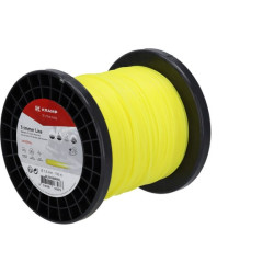 Žoliapjovės valas Ø 1,6 mm 100 m apvalus geltonas Kramp NL16100RKR