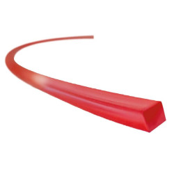 Žoliapjovės valas Ø3mm 15m, kvadratinis, raudonas, Kramp Efficiency NL3015SEFKR