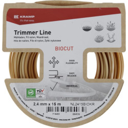 Žoliapjovės valas Ø2,4x15 m, apvalus Kramp Biocut Starch NL2415BIOKR