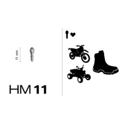 „MaxiGrip®“ 11 mm kietmetalio antgaliai, 100 vnt., 1268950012