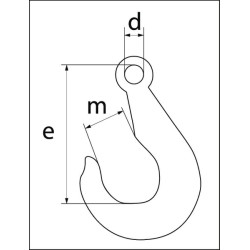 Krovinio kablys su kilpa 1600 kg 6891600
