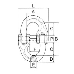 C formos jungtis 13 mm WA62