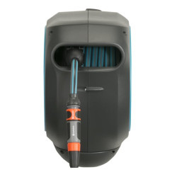 Prie sienos tvirtinama žarnos dėžė RollUp S, 15 m 1/2" su purkštuvu GA18600