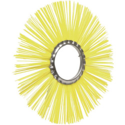 Rotacinis šepetys, polietileninis, 500x160 mm, geltonas, Ø 2,2 mm, 1715106500