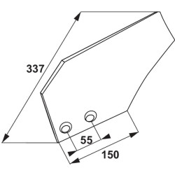 Mišri nugriebta lenta LH G&B 19171N