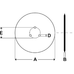 Noragėlių diskas KV-Bore 250 mm CD2501