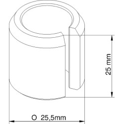 Rankenos įvorė 25,5x17x25 Evers 990190