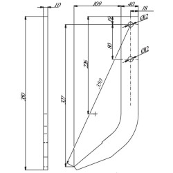 Vagotuvo dantys, kietmetalio, 40x10, ilgis 350, RRT3700A
