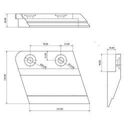 Subsoiler point LH carbide CP488670CN