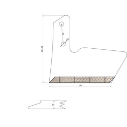 Sparninis kairysis kietmetalio daliklis 3002403CN
