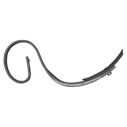 Spyruoklinis dantis 32x10x505mm su noragėliais, tinka Kongskilde 101000564