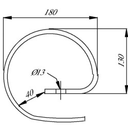 Pagalbinė spyruoklė 32x10mm, anga Ø 13mm CP510