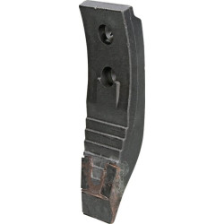 Kultivatoriaus kaltelis 260x80x20 mm, grūdintas, lenktas, 2 skylių, tinka Horsch 00311069KR