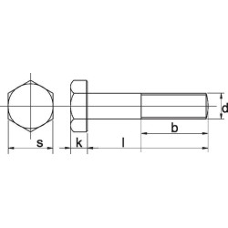 Varžtas M14x1,5x40 12,9 pilnas RB141540