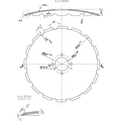 Gręžimo diskas, įpjautas 90085510KR