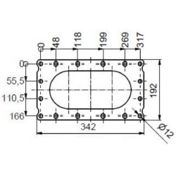 Rotacinis kumštelinis siurblys R136-280S + rėmas APK0000191