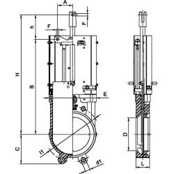 Peilio vožtuvas 4" SS 4012000