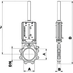 Hidraulinis 4 colių uždaromasis vožtuvas LOCKER BiDi B.P. LVB100H