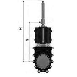 10" peilinis sklendės tipo dvikryptis (hidraulinis) ARZO0130250551