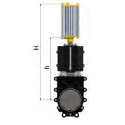 Peilinė sklendė 4" dvikryptė (pneumatinė) ARZO0130100570