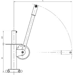 Krumpliastiebio svirties 8 colių sklendė MZ 8093300