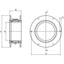 Rotacinė jungtis 8" Apvalus flanšas 8312231