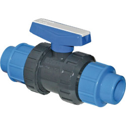 PVC rutulinis vožtuvas 2xPE 50mm KS50505GP