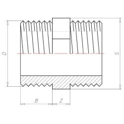Įtvaras 2xM 3/4" 7034065