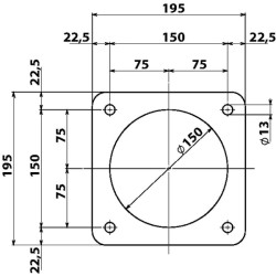 Perjungimo flanšų komplektas BR-EVO 170 B.P. 6010201071