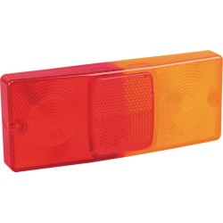 Case - IH JX1095N Maxxima 02728210 Šviesus objektyvas, raudonas/gintarinis, stačiakampis 160x67x30mm galinis/kairysis Cobo