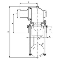Perpildymo vožtuvas ø 60 0060025