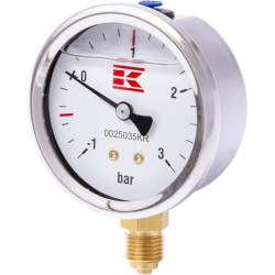Manometras 1/4 colio 63 mm, užpildytas glicerinu 0025035KR