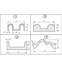 Apatinis profilis 0,733 m Tebbe CB733782